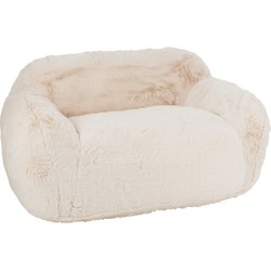 J-line - Fauteuil Cutie Polyester Creme Large - 152x110x81cm