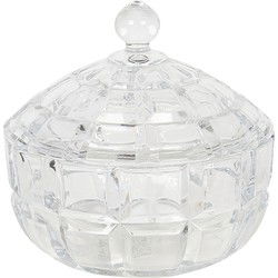 Clayre & Eef Glazen potje  Ø 18x18 cm Glas Rond Potje