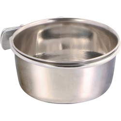 TRIXIE VOERBAK MET SCHROEFBEVESTIGING RVS 900 ML 14 CM