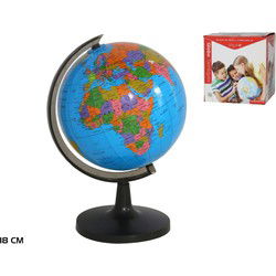 Globe - Wereldbol - Klassiek - veelkleurig - Large - 18x18x30cm