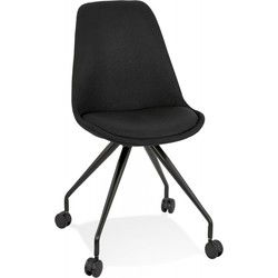 Bureaustoel op wielen SNAP 60x60x92 cm Zwart