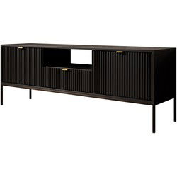 Meubella - TV-Meubel Navil - Zwart - 154 cm