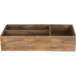 Clayre & Eef Brievenhouder  43x22x9 cm Bruin Hout Rechthoek Postbakje