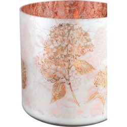 PTMD Alissa Windlicht - 20 x 20 x 20 cm  - Glas - Roze