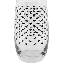 Clayre & Eef Waterglas  320 ml Glas Hart Drinkbeker