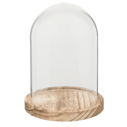 Clayre & Eef Clayre & Eef - stolp Ø 10*15 cm - transparant - glas - rond - 6GL2168
