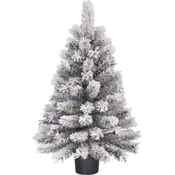 Black Box Trees Dinsmore Kunstkerstboom in Pot - H90 x Ø50 cm - Frosted Green