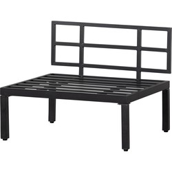 WOOOD George Loungebankje Buiten - Aluminium - Zwart - 73x90x83