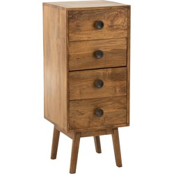 Kast | hout | bruin | 40x40x (h)91.5 cm