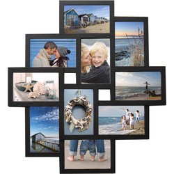Henzo Fotolijst - Holiday Gallery - Collagelijst voor 10 foto\'s - Fotomaat 10x15 cm - Zwart