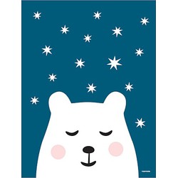 Roommate Poster - Bear & Stars