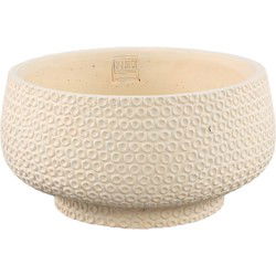 PTMD Schaal Laim - 30x30x15 cm - Cement - Creme