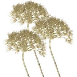 3x stuks kunst planten Berenklauw 80 cm decoratie - Kunstbloemen