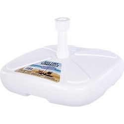 CM Parasolvoet Plastiva - kunststof - Dia 45 cm - klemsluiting - wit - Parasolvoeten
