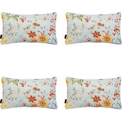 Madison -  Sierkussen Milly azure - Ca. 30x50 cm - Set van 4
