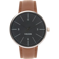 Karlsson - Watch Normann Steel - Zwart