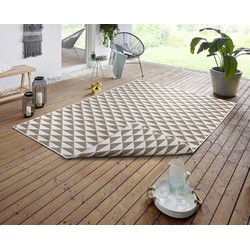 Binnen & Buitenkleed Omkeerbaar - Tahiti Beige/Crème - 80 X 150 CM