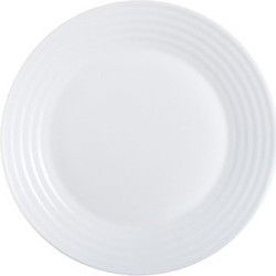 Luminarc Gebaksbordjes - 24x - wit - glas - 19 cm - Kleine bordjes - Gebaksborden