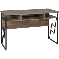 FORRES - Bureau - Donkere houtkleur - Spaanplaat