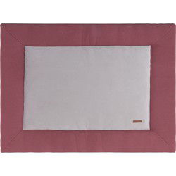 Baby's Only Gebreid boxkleed Classic - Parklegger - Speelkleed - Stone Red - 80x100 cm - Extra dik - Tweezijdig te gebruiken