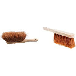 Benson Stoffer - 2x - voor buiten - met ophangoog - kokoshaar - handveger - Stoffer en blik