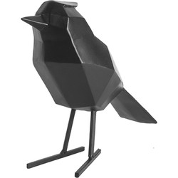Ornament Bird - Zwart - 24x9x18,5cm