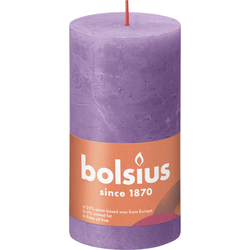 Rustikale Kerze, Block 130/68 Vibrant Violet - Bolsius
