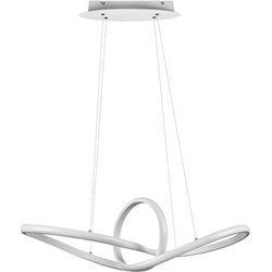 Moderne Hanglamp  Sansa - Metaal - Wit