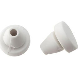Aanslagdop kozijn bv2 3.5mm wit