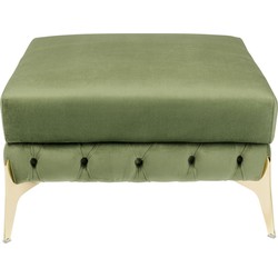 Hocker Belissima Velvet Green 80cm