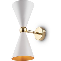 Maytoni - Wandlamp Vesper - Wit met goud