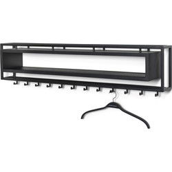Spinder Design kapstok School 120 Black Edition - Zwart - 12 haken