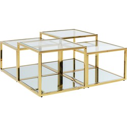 Kare Salontafel Orion Gold (set van 4)