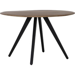 Light & Living - Eettafel MIMOSO - Ø120x74.5cm - Bruin