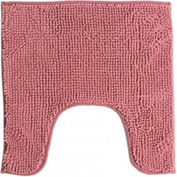 Urban Living WC/Toilet Badkamerkleedje/badmat tapijt - voor op de vloer - oud roze - 49 x 49 cm - Badmatjes