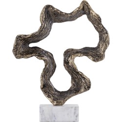 PTMD Deco Object Maryan - 33x7x42 cm - Aluminium - Messing