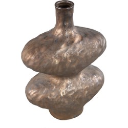 PTMD Vaas Chelsean - 28x16x40 cm - Keramiek - Brons