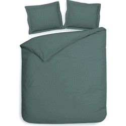 Heckett & Lane Dekbedovertrek Punto Mineral Green 260 x 200 220 cm + 2 slopen 60 x 70 cm