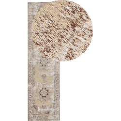 Beliani ALMUS - Laagpolig-Beige-Katoen