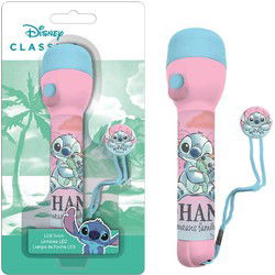 Disney Stitch Zaklamp 16 cm Blauw/Roze