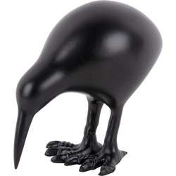 Ornament Bird - Zwart - 21x7.5x9.5cm