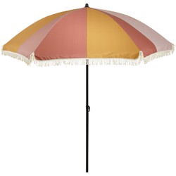 In The Mood Collection Parasol Gestreept - H238 x Ø220 cm - Oranje