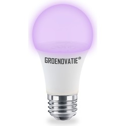 Groenovatie E27 UV LED Lamp 7W, Blacklight, 500lm, 385nm