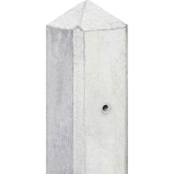 Berton paal Geul wit/grijs tussenmodel met kabeldoorvoer 280 Tuindeco