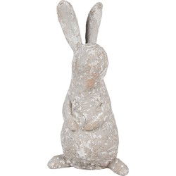 Clayre & Eef Beeld Konijn 31 cm Beige Polyresin Paasdecoratie