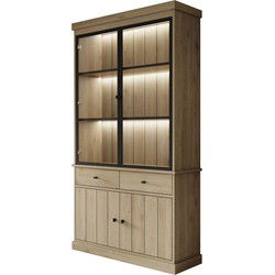 Meubella - Buffetkast Vince 1 - Eiken - 124 cm