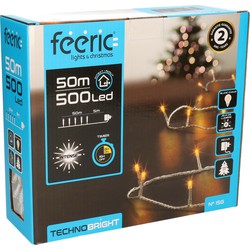 Feeric lights kerstverlichting - warm wit - 50 m - 500 leds - Kerstverlichting kerstboom