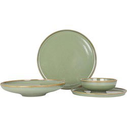 Bonna Serviesset - Sage Hygge - 24 delig - 6 Personen - Porselein