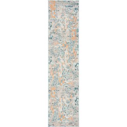 Safavieh Modern Chic Indoor Woven Area Rug, Madison Collection, MAD457, in Light Blue & Beige, 61 X 244 cm