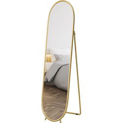 4goodz Passpiegel 160x40 cm Vrijstaand of Wandmontage - Goud